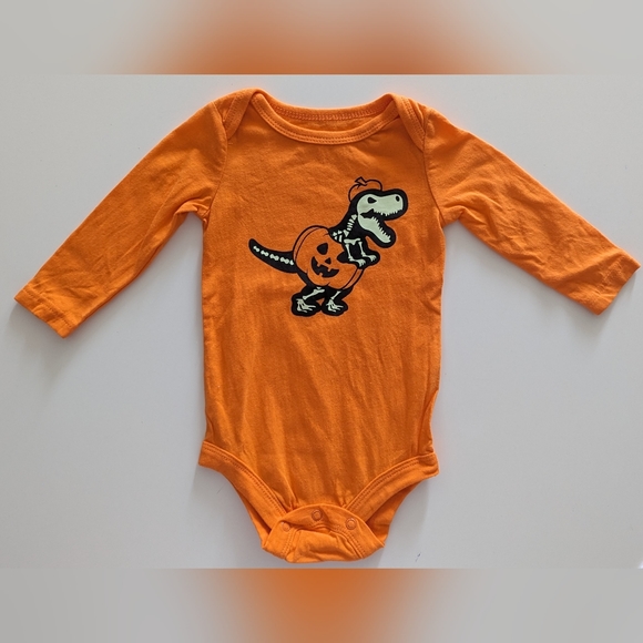 Halloween Bundle - "Dinosaur Pumpkin" - Size 6-12M - Picture 2 of 12